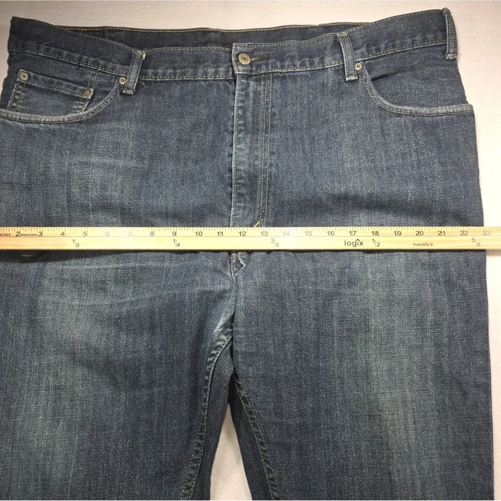 Levis 559 Relaxed Straight Jeans Mens 44x30 Dark Wash Denim Blue 01559-0004